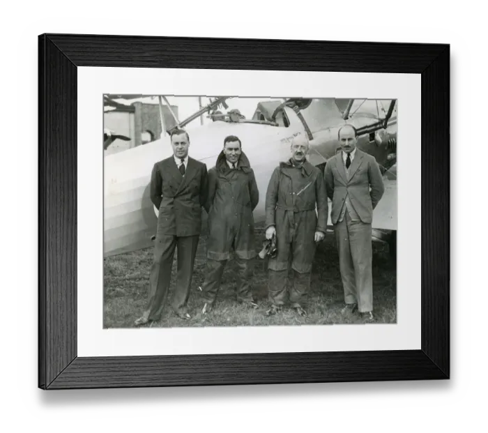 Framed Print : Test pilots - Summers, Lucas, Bulman and Hindmarsh Framed Print : Test pilots - Summers, Lucas, Bulman and Hindmarsh