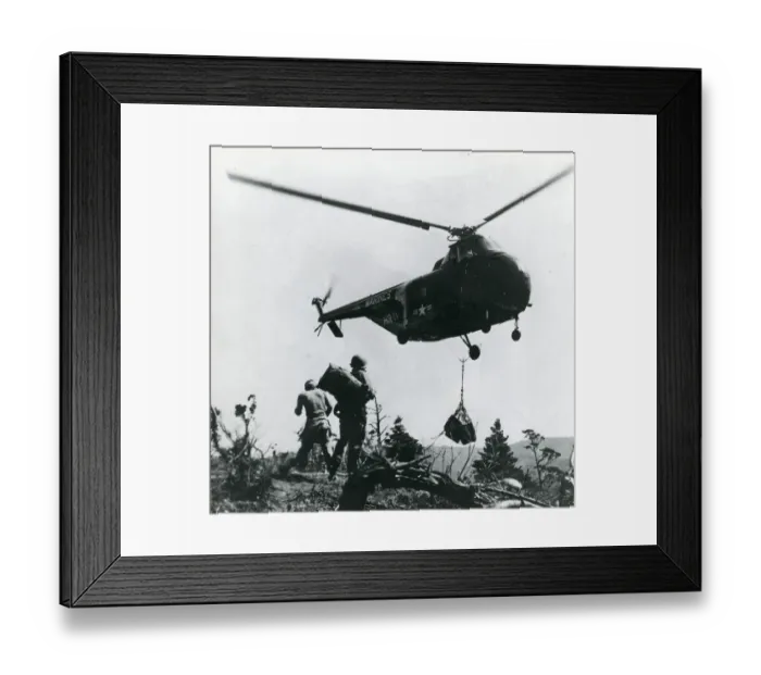 Framed Print : Sikorsky S-55 in Korea Framed Print : Sikorsky S-55 in Korea