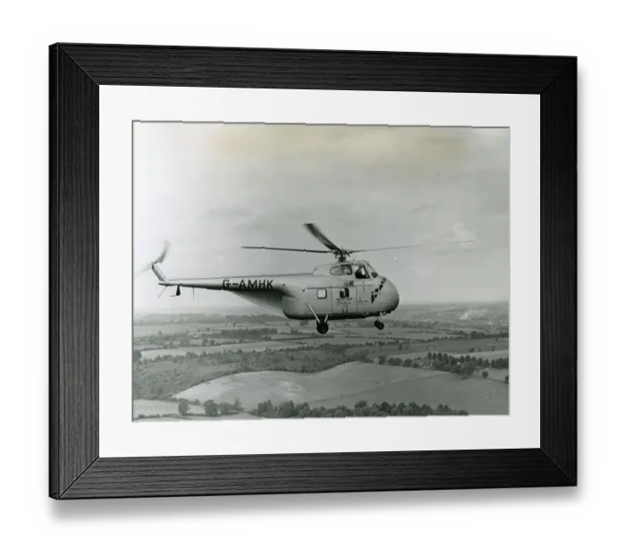 Framed Print : Sikorsky S-55, G-AMHK, registered to Westland in January 195 Framed Print : Sikorsky S-55, G-AMHK, registered to Westland in January 195