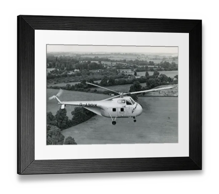 Framed Print : Sikorsky S-55, G-AMHK, registered to Westland in January 195 Framed Print : Sikorsky S-55, G-AMHK, registered to Westland in January 195