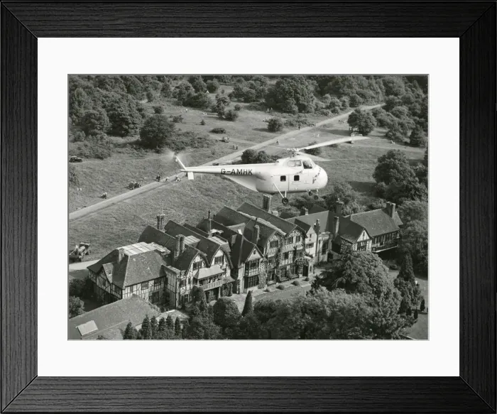 Framed Print : Sikorsky S-55, G-AMHK, registered to Westland in January 195 Framed Print : Sikorsky S-55, G-AMHK, registered to Westland in January 195