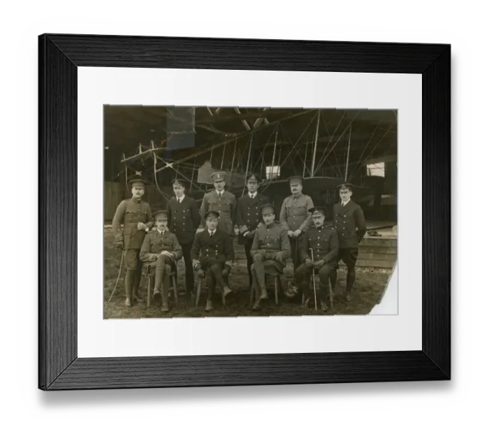 Framed Print : Central Flying School, Upavon, January 1913. From left: ? Framed Print : Central Flying School, Upavon, January 1913. From left: ?