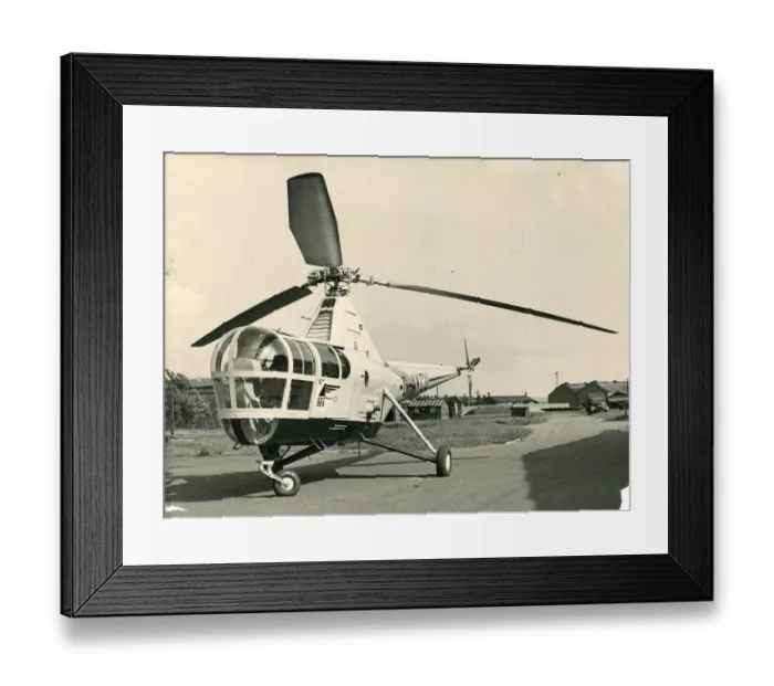 Framed Print : Sikorsky S-51, G-AKCU, of BEA, which inugurated the fir? Framed Print : Sikorsky S-51, G-AKCU, of BEA, which inugurated the fir?