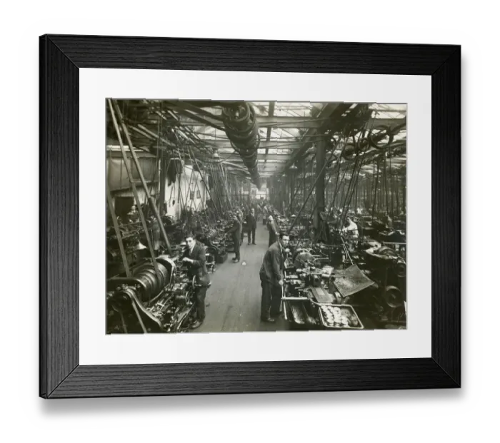 Framed Print : One of the machine shops in the Napier factory in 1929 Framed Print : One of the machine shops in the Napier factory in 1929