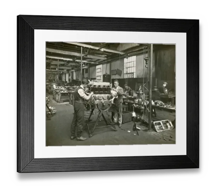 Framed Print : Napier fitting shop in 1929 Framed Print : Napier fitting shop in 1929