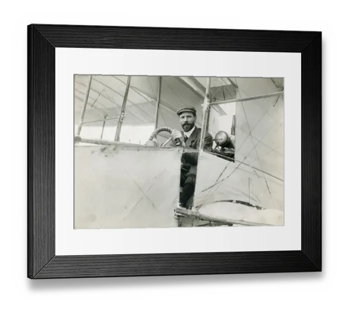 Framed Print : Henry Farman, 1874-1958 in the Voisin-Farman Ibis Framed Print : Henry Farman, 1874-1958 in the Voisin-Farman Ibis