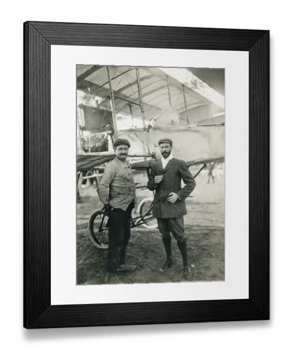 Framed Print : Henry Farman, 1874-1958, alongside the Voisin-Farman Ibis Framed Print : Henry Farman, 1874-1958, alongside the Voisin-Farman Ibis