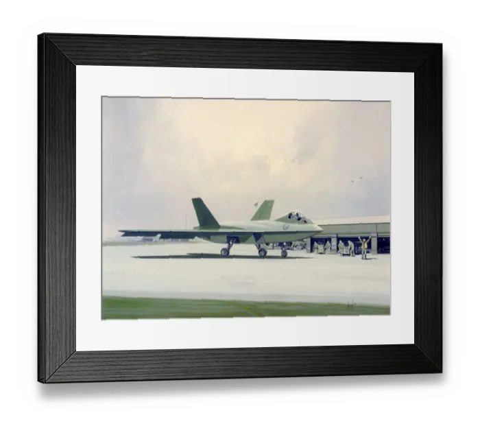 Framed Print : British Aerospace Future Offensive Aircraft (FOA) study