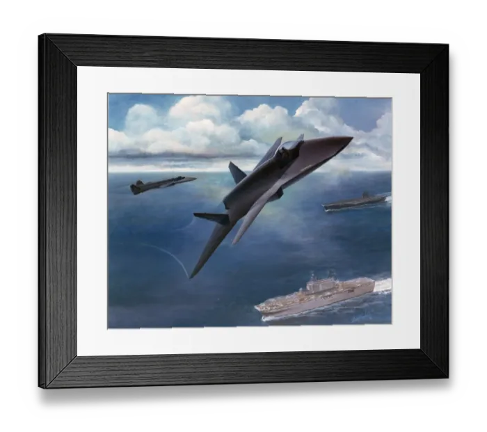 Framed Print : An artist?s impression of a McDonnell Douglas ASTOVL study Framed Print : An artist?s impression of a McDonnell Douglas ASTOVL study