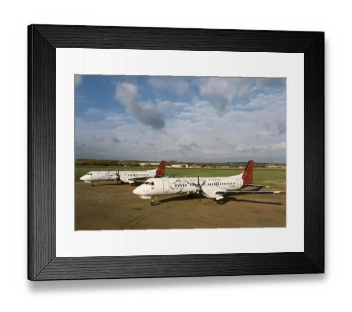 Framed Print : Two British Aerospace ATPs, G-OBWL and G-OBWM Framed Print : Two British Aerospace ATPs, G-OBWL and G-OBWM
