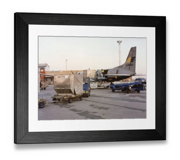 Framed Print : British Aerospace ATP freighter, SE-LGZ, of West Air Sweden Framed Print : British Aerospace ATP freighter, SE-LGZ, of West Air Sweden