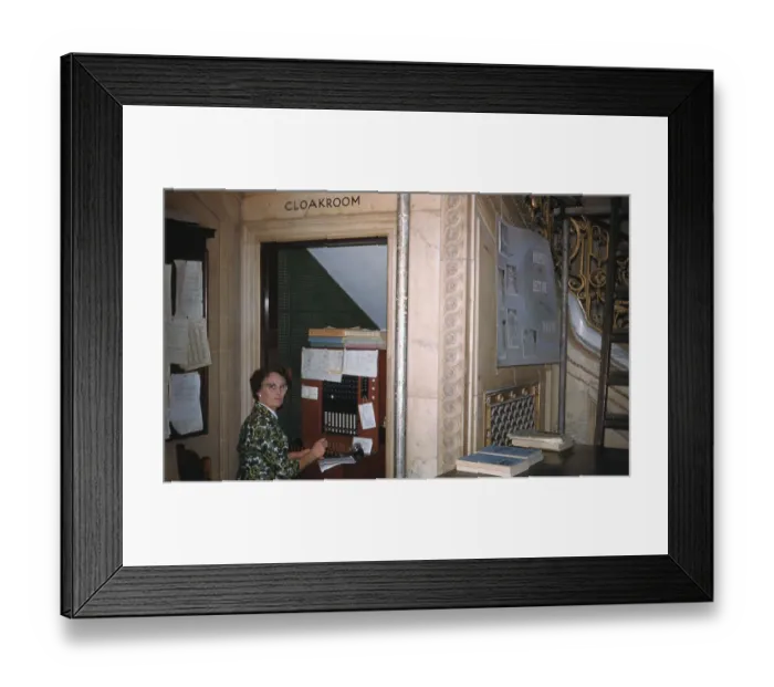 Framed Print : Mrs Martin - telephone exchange in cupboard - Hamilton Place Framed Print : Mrs Martin - telephone exchange in cupboard - Hamilton Place