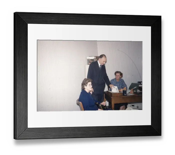 Framed Print : Florence Barwood, Norman Deaton and E C ?Betty? Pike Framed Print : Florence Barwood, Norman Deaton and E C ?Betty? Pike