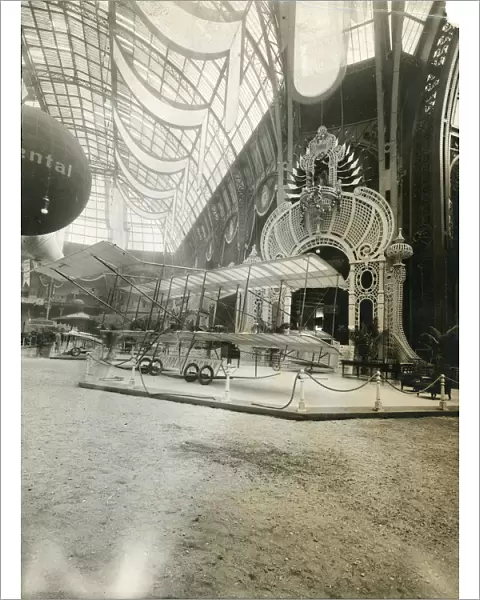 Henri Farman stand at the Salon Aeronautique - Grand Palais
