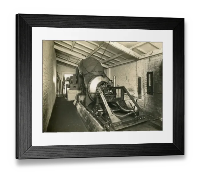 Framed Print : Heenan and Froude test bench at Pobjoy Airmotors Ltd