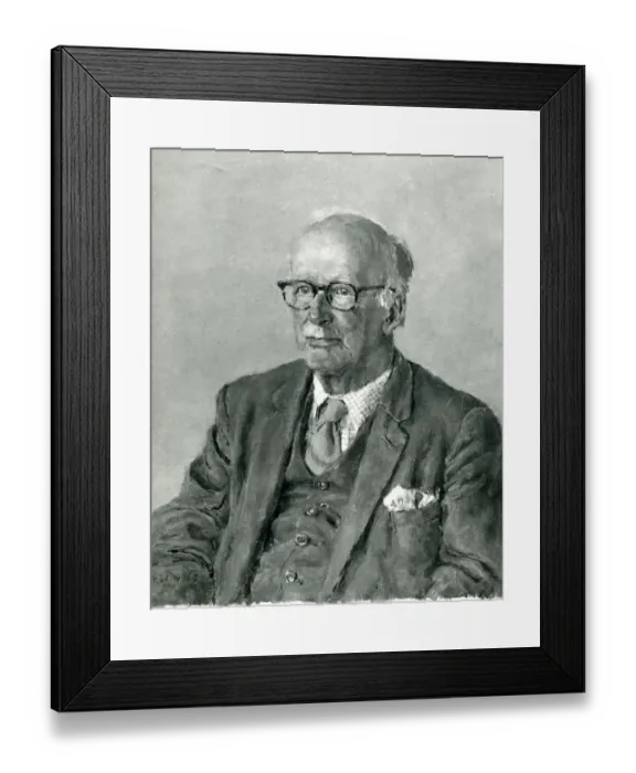 Framed Print : A portrait of Sir Harry Ralph Ricardo, 1885-1974 Framed Print : A portrait of Sir Harry Ralph Ricardo, 1885-1974