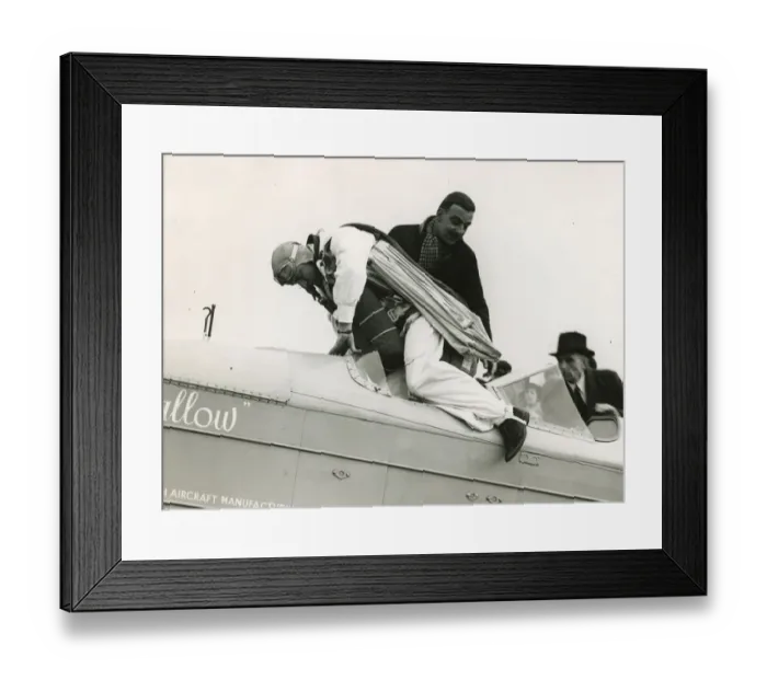 Framed Print : ?Birdman? Clem Sohn, 1910-1937, at Hanworth Framed Print : ?Birdman? Clem Sohn, 1910-1937, at Hanworth