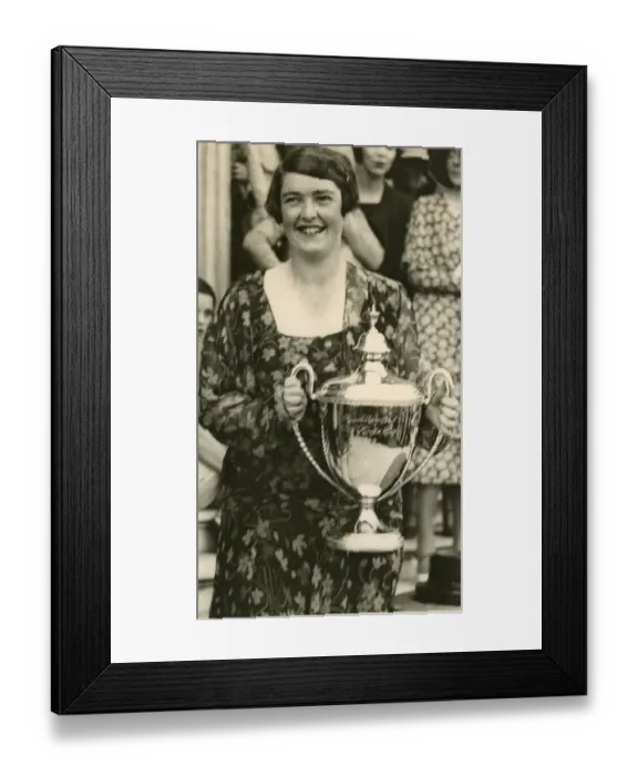 Framed Print : Miss Winifred Brown - winner King?s Cup Air Race Framed Print : Miss Winifred Brown - winner King?s Cup Air Race