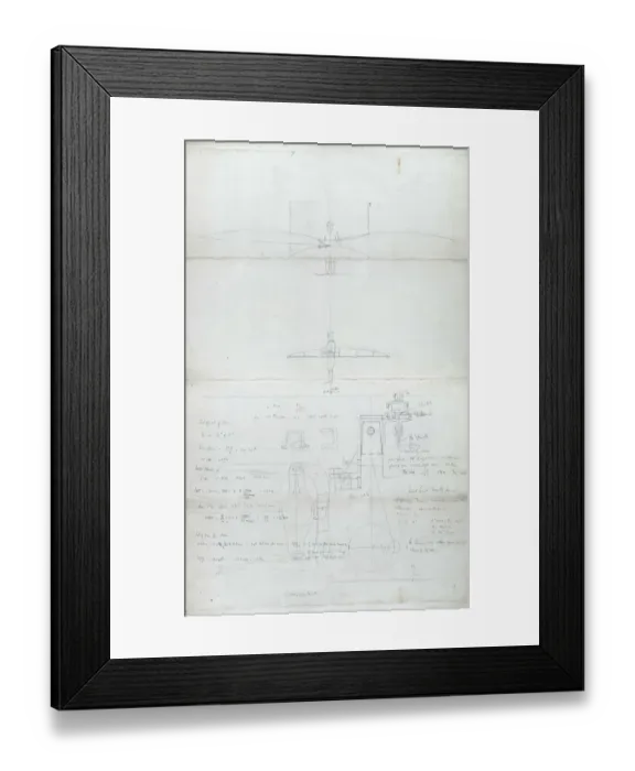 Framed Print : Percy Pilcher Drawings Framed Print : Percy Pilcher Drawings
