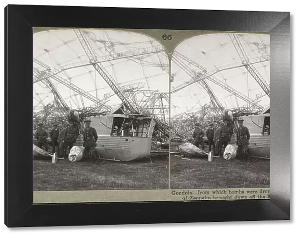 Zeppelin. 3D Stereoscopic Image of the Gondola -