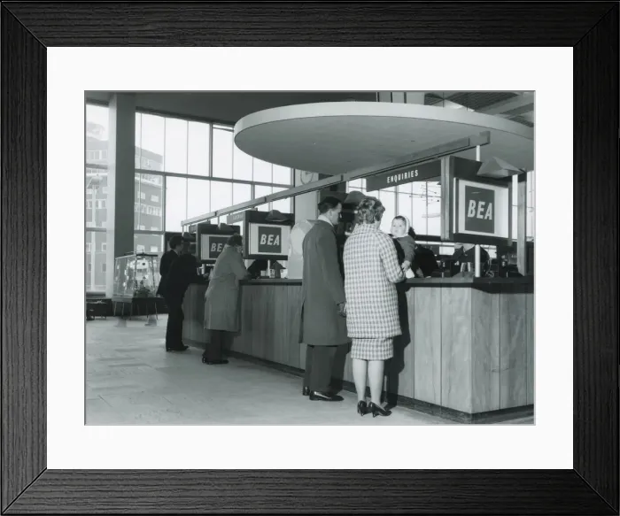 Framed Print : Passenger in the Heathrow Terminal with a Baby Child at ? Framed Print : Passenger in the Heathrow Terminal with a Baby Child at ?