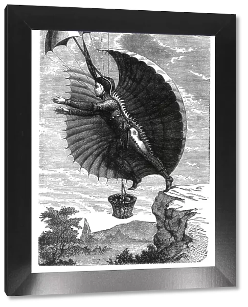 Illustration of the Bird Man Hero of Restif de La Breton?