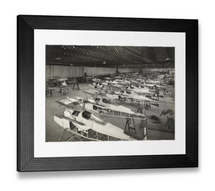 Framed Print : RAF SE-5a. Royal Airforce Se-5A Aircraft under Construction by Austin During Framed Print : RAF SE-5a. Royal Airforce Se-5A Aircraft under Construction by Austin During