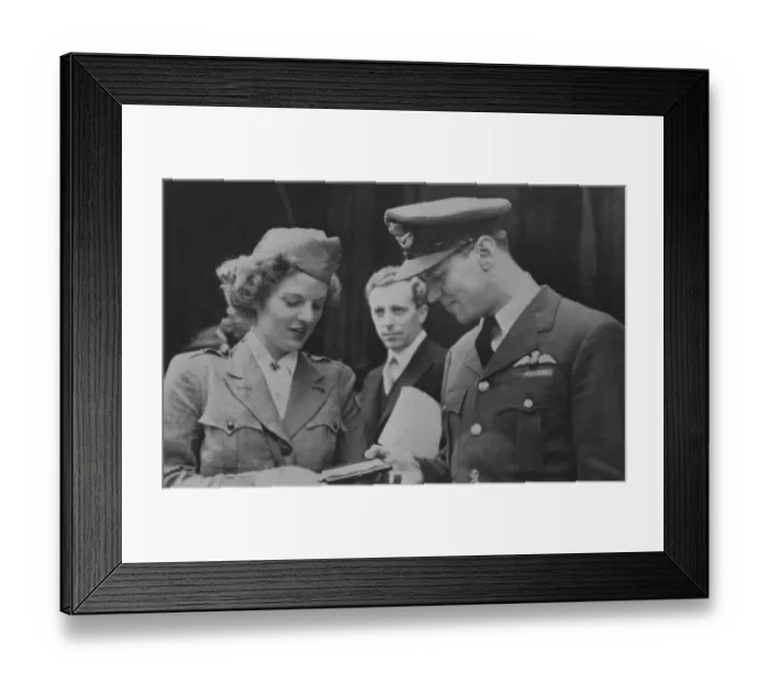 Framed Print : World War Two Canadian Fighter Air Ace George Frederick ? Framed Print : World War Two Canadian Fighter Air Ace George Frederick ?