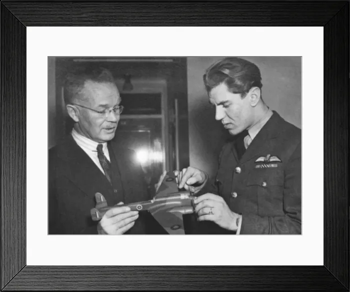 Framed Print : World War Two Canadian Fighter Air Ace George Frederick ? Framed Print : World War Two Canadian Fighter Air Ace George Frederick ?