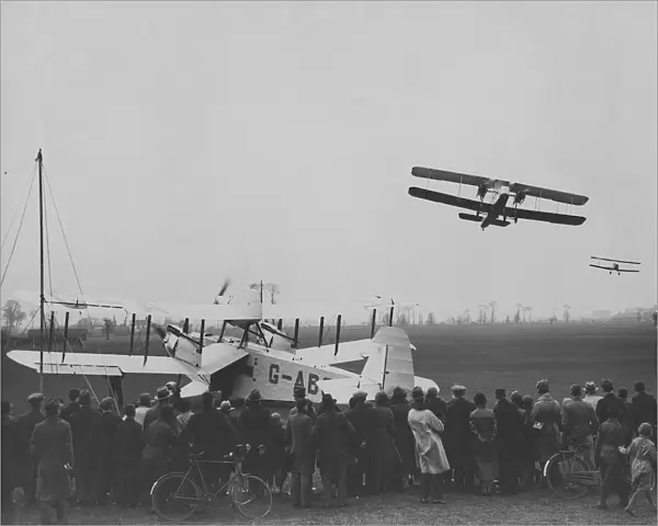 A Crowd of People Watching a Alan Cobhams Flying Circus?