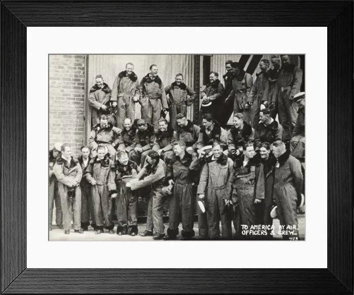 Framed Print : The American Crewmen of the British Airship Zr-2 Framed Print : The American Crewmen of the British Airship Zr-2