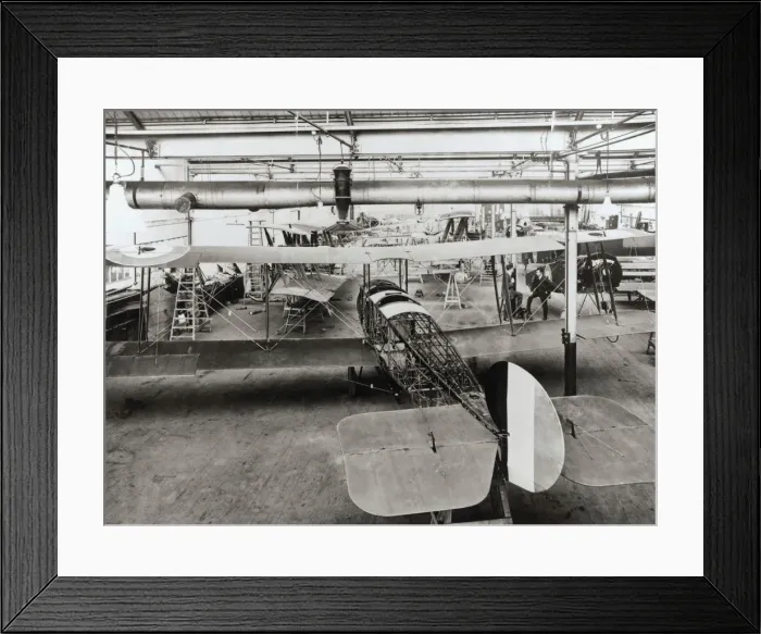 Framed Print : Avro 504. Royal Airforce Avro 504S under Construction at the Humber Works Framed Print : Avro 504. Royal Airforce Avro 504S under Construction at the Humber Works