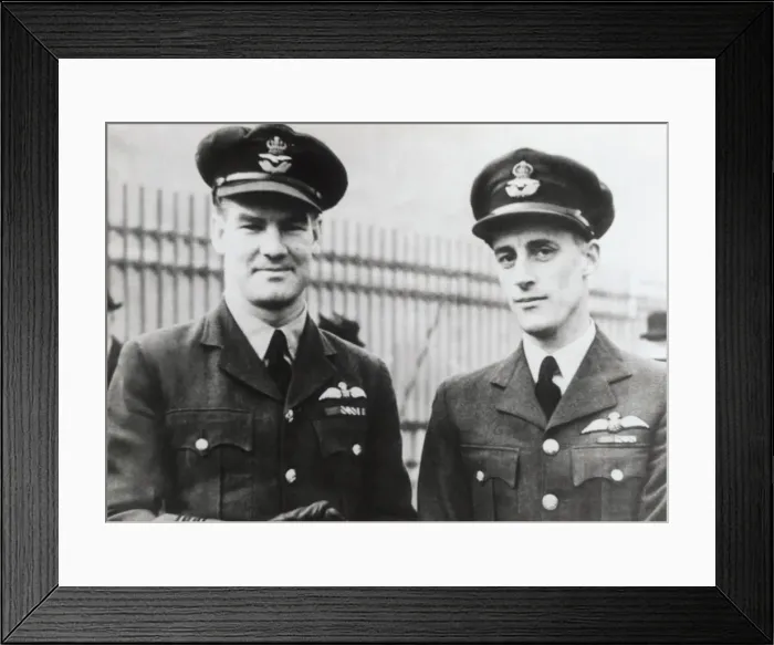 Framed Print : WW2 Fighter Air Aces, Ltor - Alan Deere and Collin Gray Framed Print : WW2 Fighter Air Aces, Ltor - Alan Deere and Collin Gray