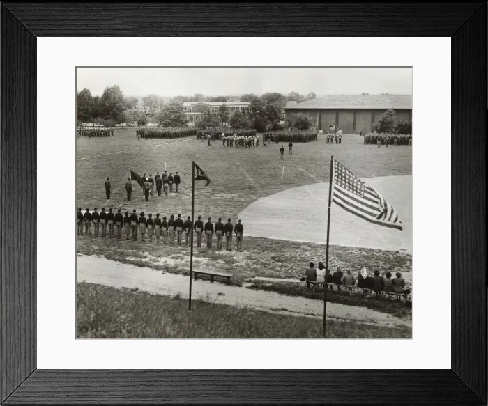 Framed Print : Parade of Airmen on the Sports Field at the Headquarters? Framed Print : Parade of Airmen on the Sports Field at the Headquarters?