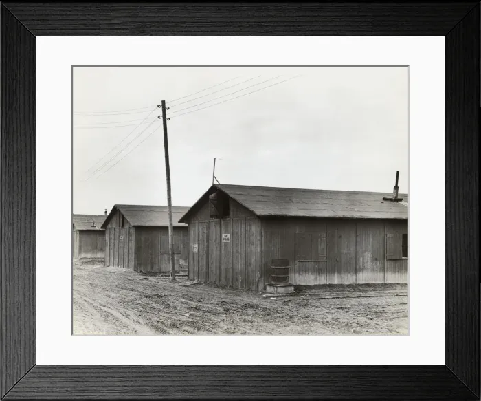 Framed Print : Wooden Barracks for Airmen at the Headquarters of the US? Framed Print : Wooden Barracks for Airmen at the Headquarters of the US?