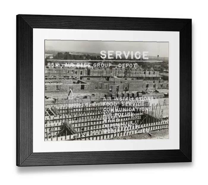 Framed Print : Airmen Maintaining Trucks at the Headquarters of the USA? Framed Print : Airmen Maintaining Trucks at the Headquarters of the USA?