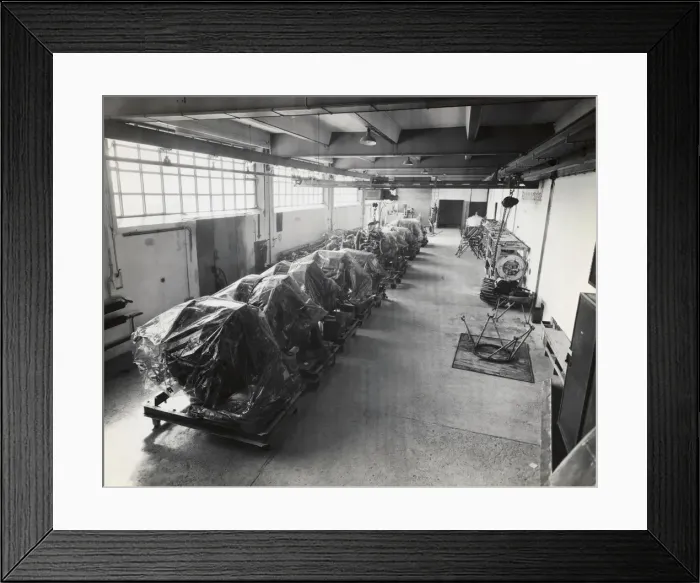 Framed Print : Aero Engine in Dust Proof Covers in the Headquarters of ? Framed Print : Aero Engine in Dust Proof Covers in the Headquarters of ?