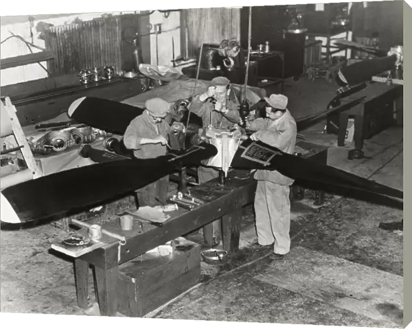 Airmen Working on a Propeller at the Headquarters of the?