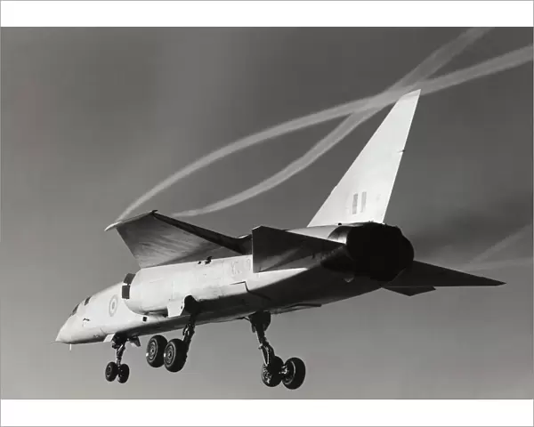 BAC TSR-2. The British Aircraft Corporation Tsr 2 Prototype Flying with Wing Vortices Date