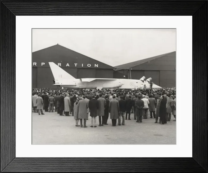 Framed Print : BAC TSR-2. Crowd of People Around the British Aircraft Corporation Tsr Framed Print : BAC TSR-2. Crowd of People Around the British Aircraft Corporation Tsr
