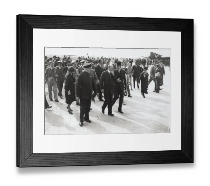 Framed Print : Louis Bleriot Arriving at Croydon Airport 27 July 1929, ? Framed Print : Louis Bleriot Arriving at Croydon Airport 27 July 1929, ?