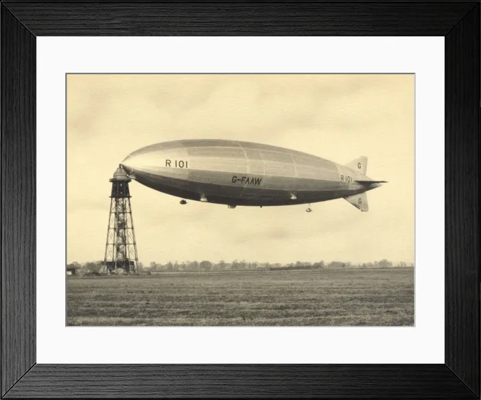 Framed Print : Royal Airship Works R-101 Framed Print : Royal Airship Works R-101
