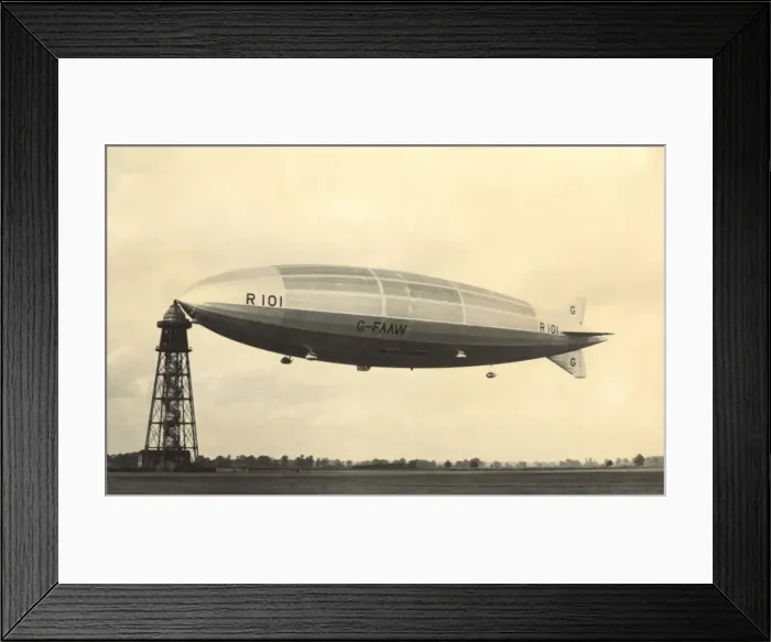 Framed Print : Royal Airship Works R-101 Framed Print : Royal Airship Works R-101
