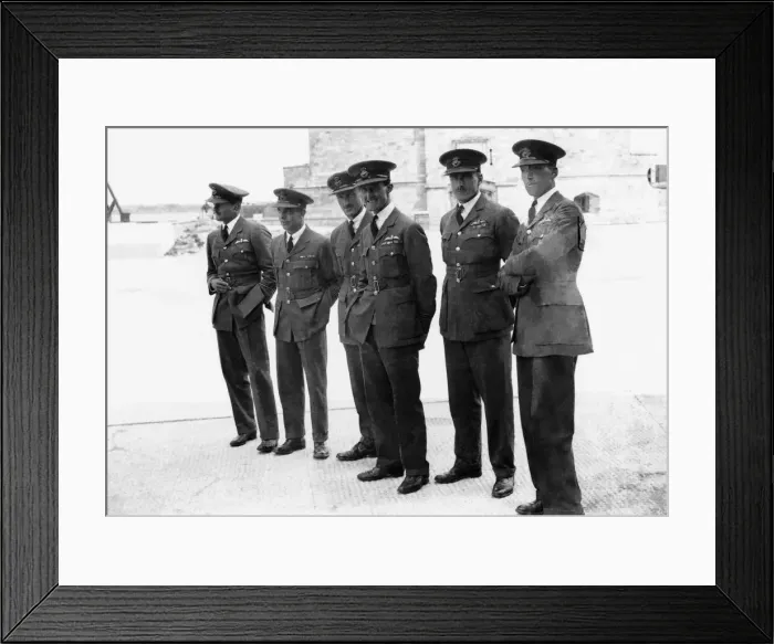 Framed Print : British RAF Pilot Posing During Training for the 1929 Sc? Framed Print : British RAF Pilot Posing During Training for the 1929 Sc?
