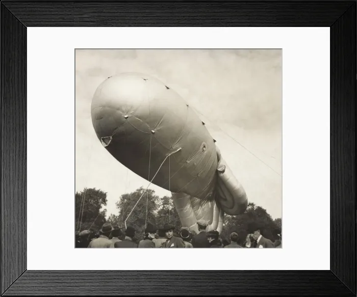 Framed Print : Barrage-Balloon Flying over Southern England, UK During ? Framed Print : Barrage-Balloon Flying over Southern England, UK During ?