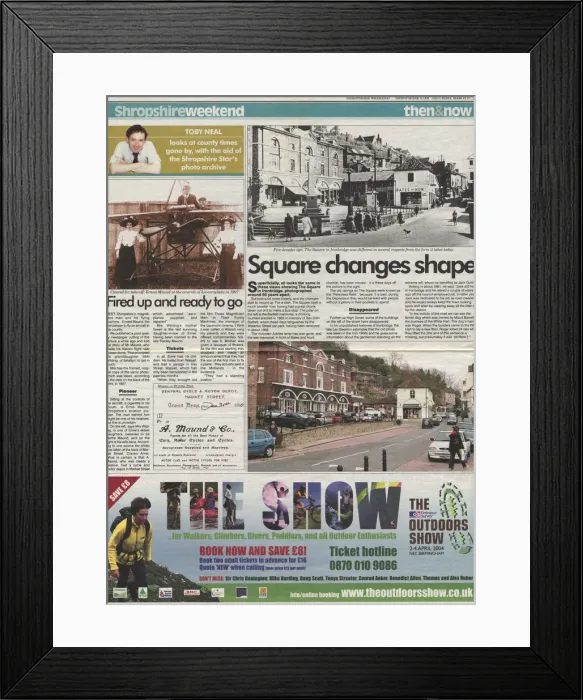 Framed Print : Newspaper Story by Toby Neal in Shropshire Weekend Shrop? Framed Print : Newspaper Story by Toby Neal in Shropshire Weekend Shrop?
