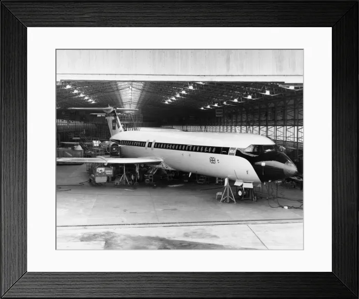 Framed Print : BAC 1-11. Bea BAC 1-11 Super One-Eleven Airliner on the Production-Line Framed Print : BAC 1-11. Bea BAC 1-11 Super One-Eleven Airliner on the Production-Line