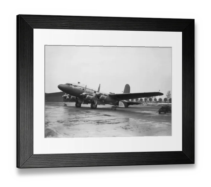 Framed Print : Air Charter Limited Acl, UK Avro Tudor Parked at Hamburg? Framed Print : Air Charter Limited Acl, UK Avro Tudor Parked at Hamburg?