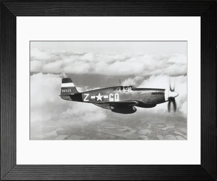Framed Print : North American P-51B Mustang