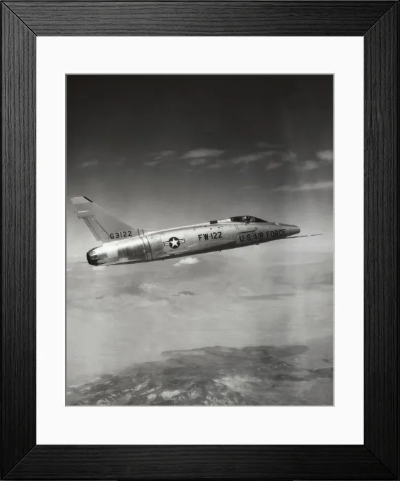 Framed Print : North American F-100D Super Sabre